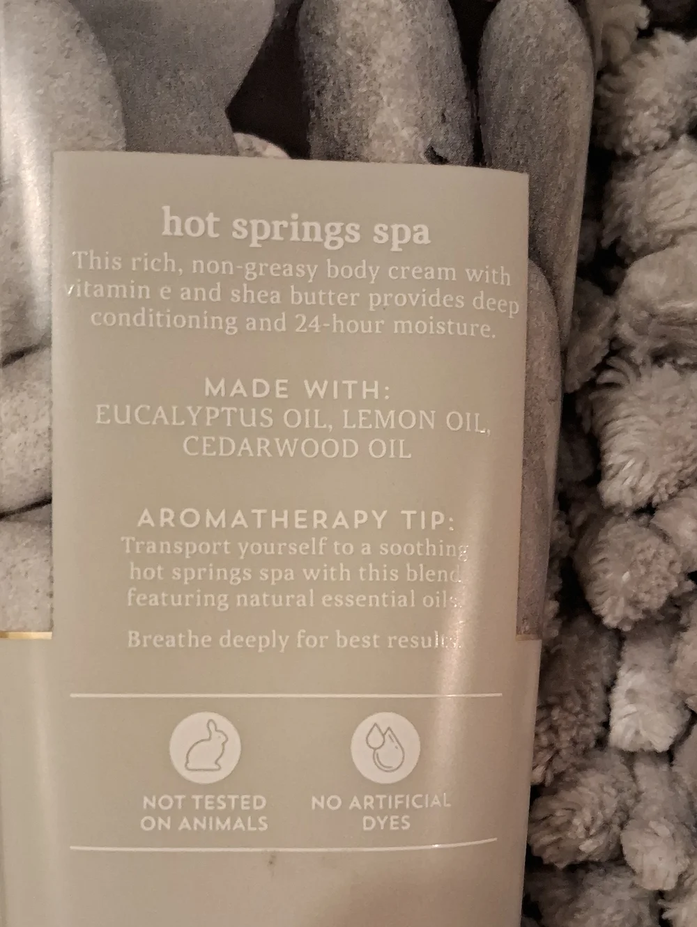 Bath & Body Works Hot Springs Spa Moisturizing Body Cream - Beige and Black